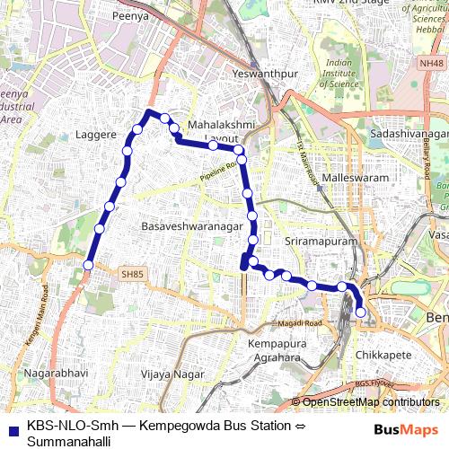 KBS-NLO-Smh bus Line Map