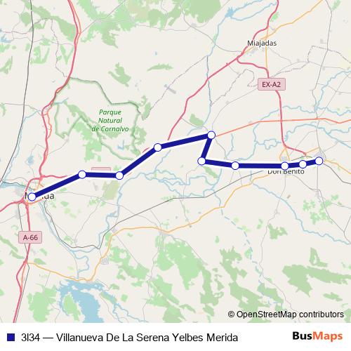 3l34 bus Line Map