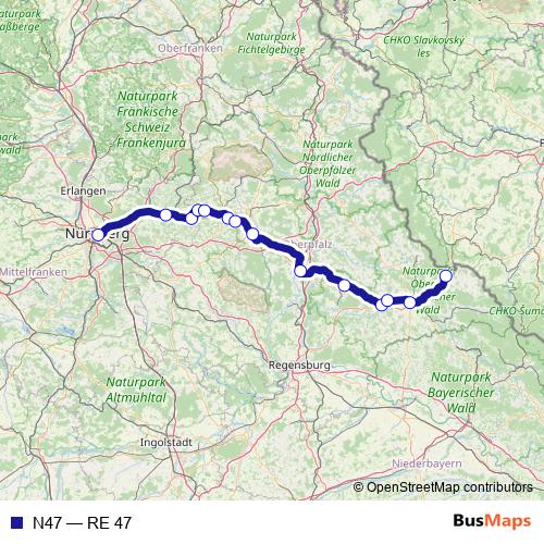 N47 rail Line Map