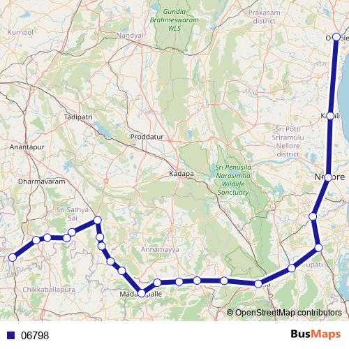 06798 bus Line Map