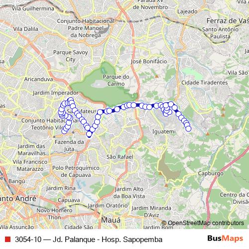 3054-10 bus Line Map
