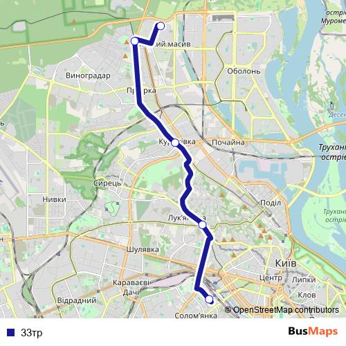 33тр bus Line Map