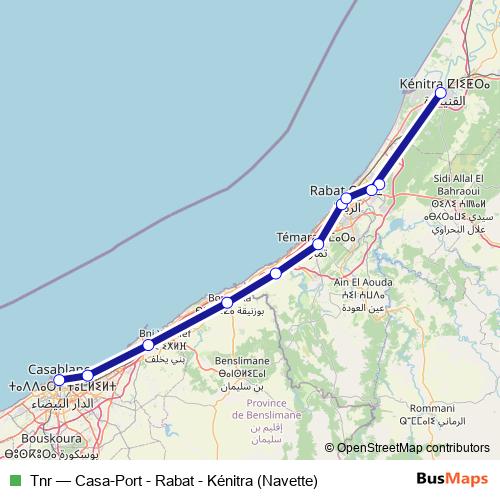 Tnr rail Line Map