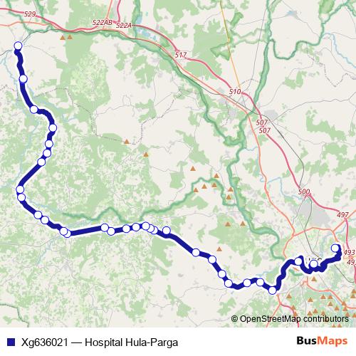Xg636021 bus Line Map