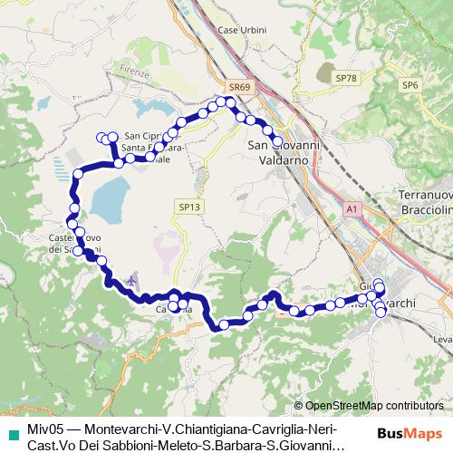 Miv05 bus Line Map