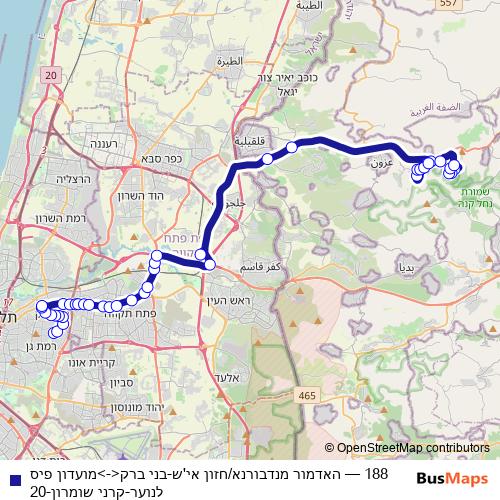 188 bus Line Map