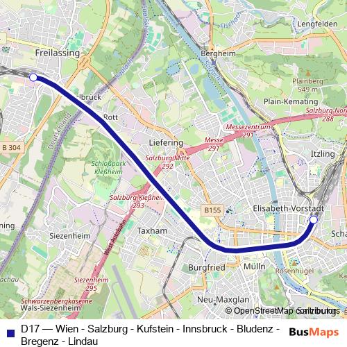 D17 rail Line Map