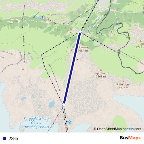 2285 cable-car Line Map