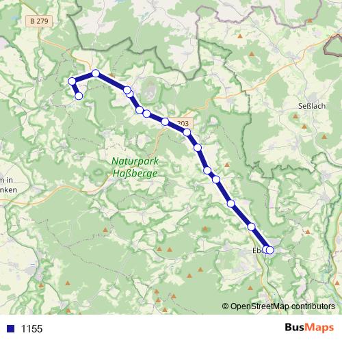 1155 bus Line Map