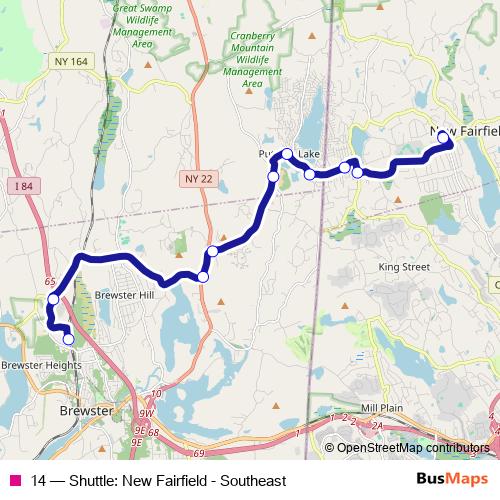 14 bus Line Map