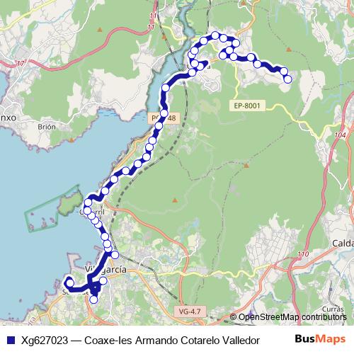 Xg627023 bus Line Map