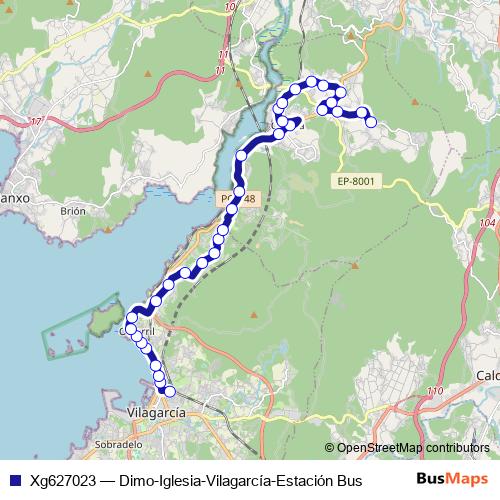 Xg627023 bus Line Map
