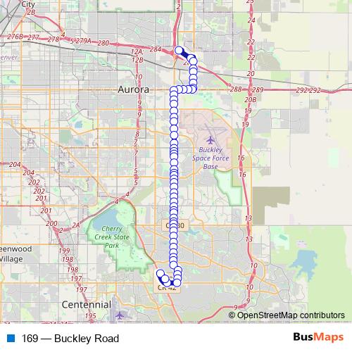 169 bus Line Map