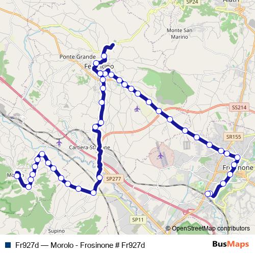 Fr927d bus Line Map