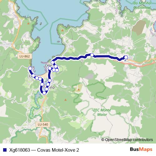 Xg618063 bus Line Map