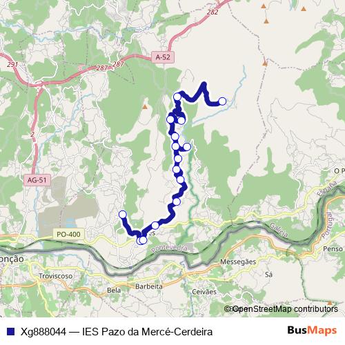 Xg888044 bus Line Map