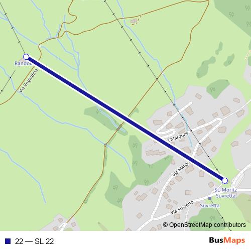 22 cable-car Line Map