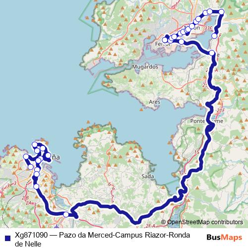 Xg871090 bus Line Map