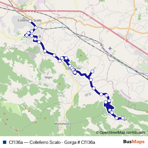 Cf136a bus Line Map