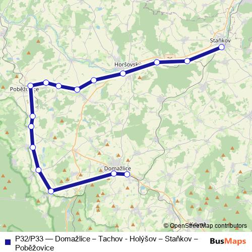P32/P33 rail Line Map