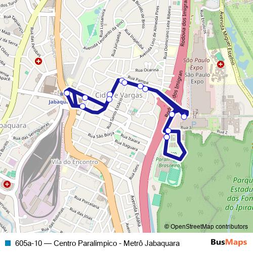 605a-10 bus Line Map