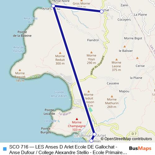 SCO 716 bus Line Map