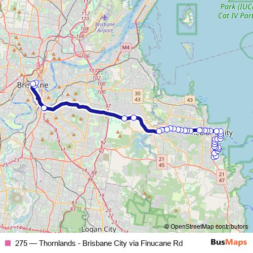 275 bus Line Map