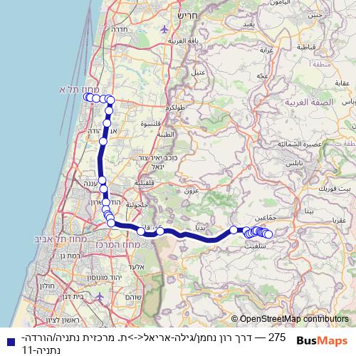 275 bus Line Map