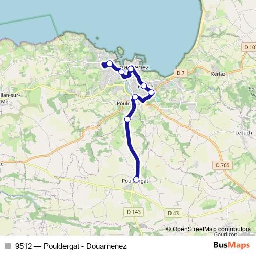 9512 bus Line Map
