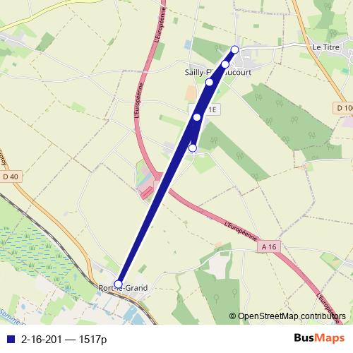 2-16-201 bus Line Map