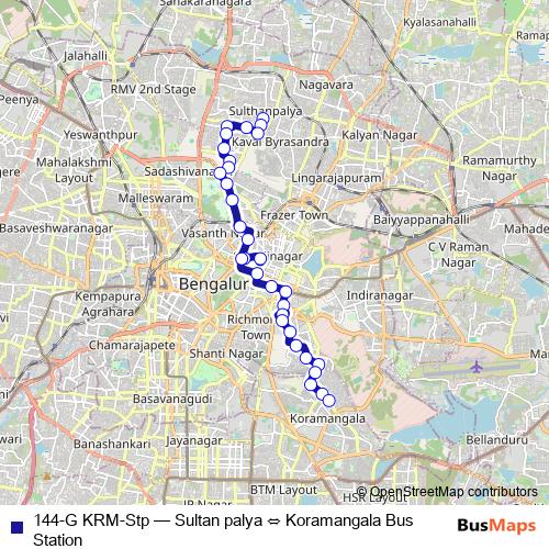 144-G KRM-Stp bus Line Map
