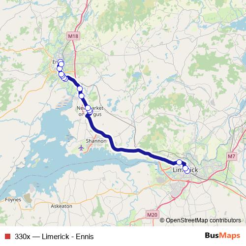 330x bus Line Map