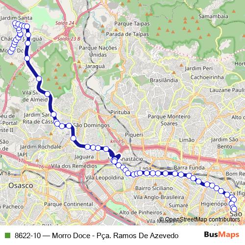 8622-10 bus Line Map