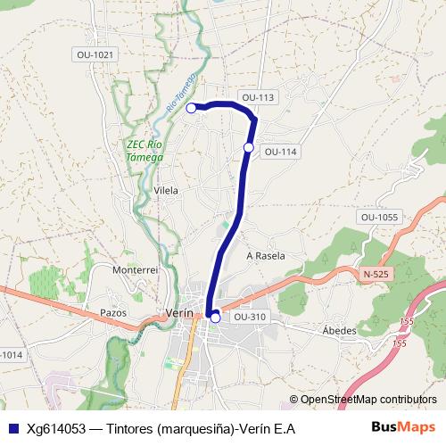 Xg614053 bus Line Map