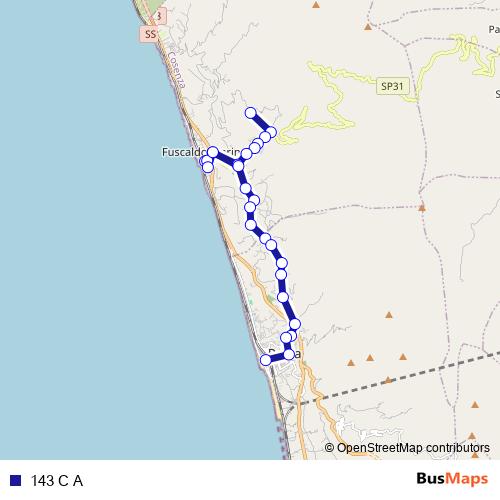 143 C A bus Line Map