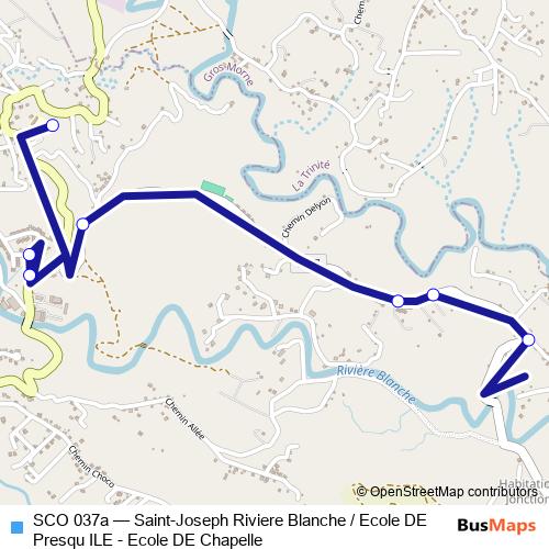 SCO 037a bus Line Map