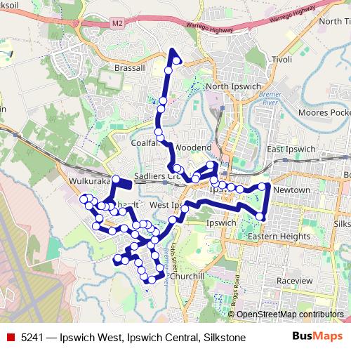 5241 bus Line Map