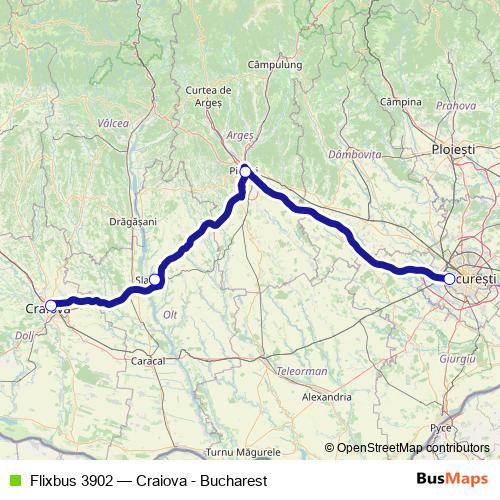 Flixbus 3902 bus Line Map