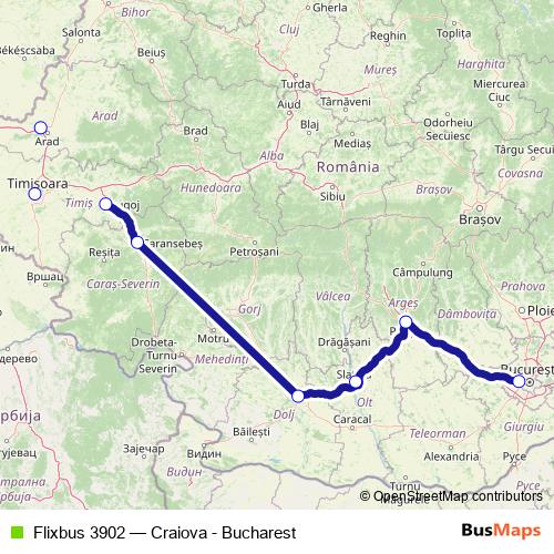 Flixbus 3902 bus Line Map