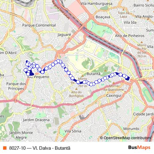 8027-10 bus Line Map
