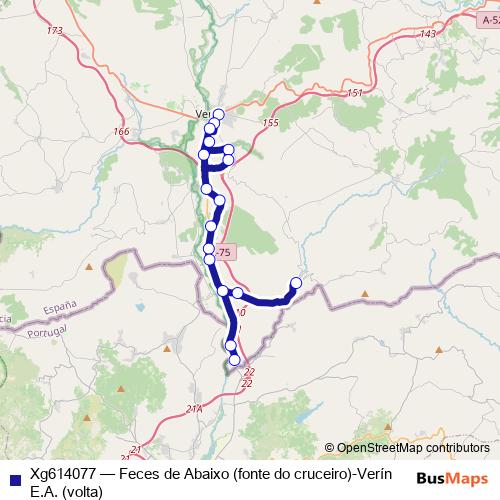 Xg614077 bus Line Map