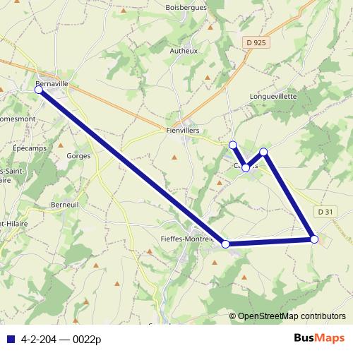 4-2-204 bus Line Map