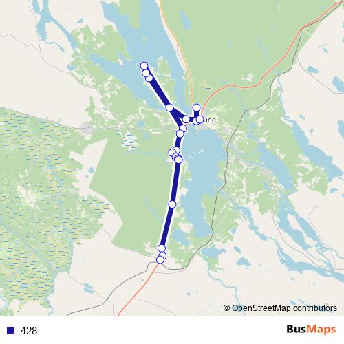 428 bus Line Map