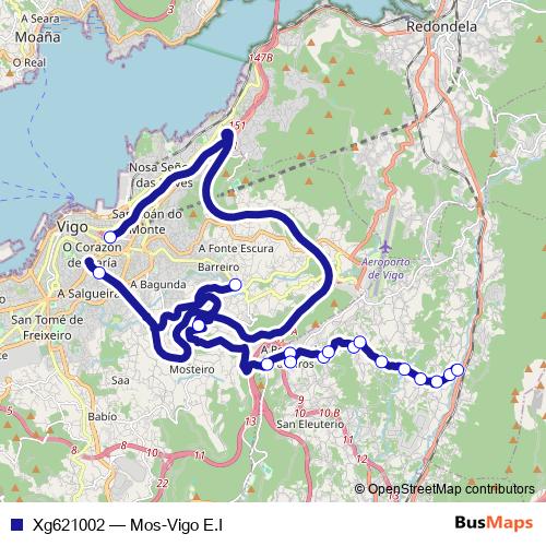 Xg621002 bus Line Map