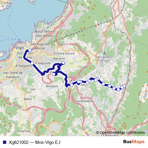 Xg621002 bus Line Map