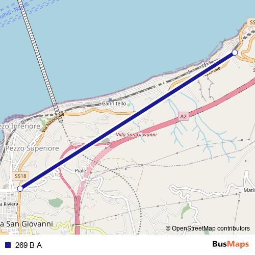 269 B A bus Line Map