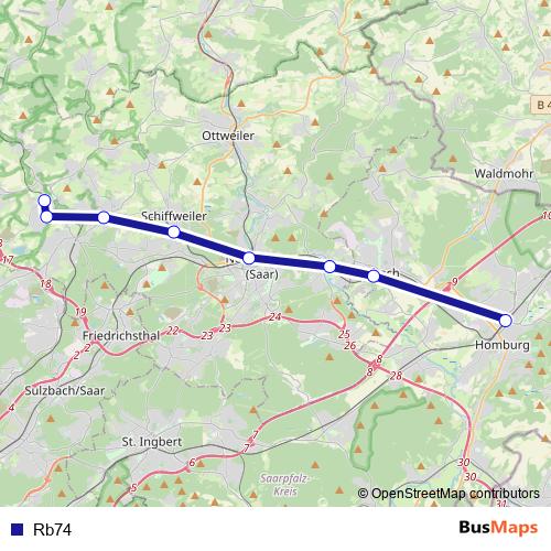 Rb74 rail Line Map