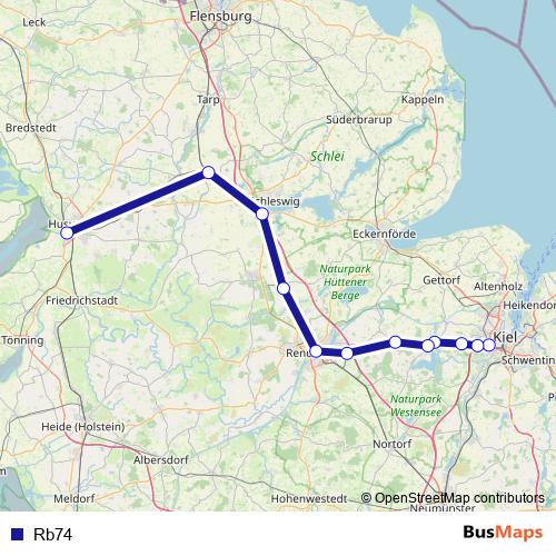 Rb74 rail Line Map