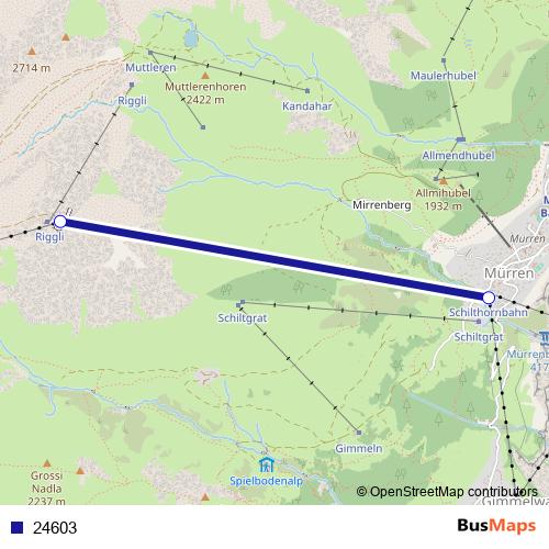 24603 cable-car Line Map