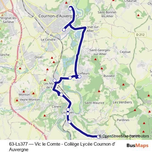 63-Ls377 bus Line Map